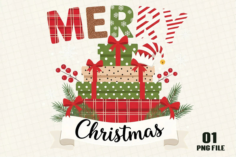 Merry Christmas Design Clipart Bundle - CraftNest - Digital Crafting and Art