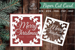 Merry Christmas Paper Cut Card Clipart Bundle - CraftNest - Digital Crafting and Art