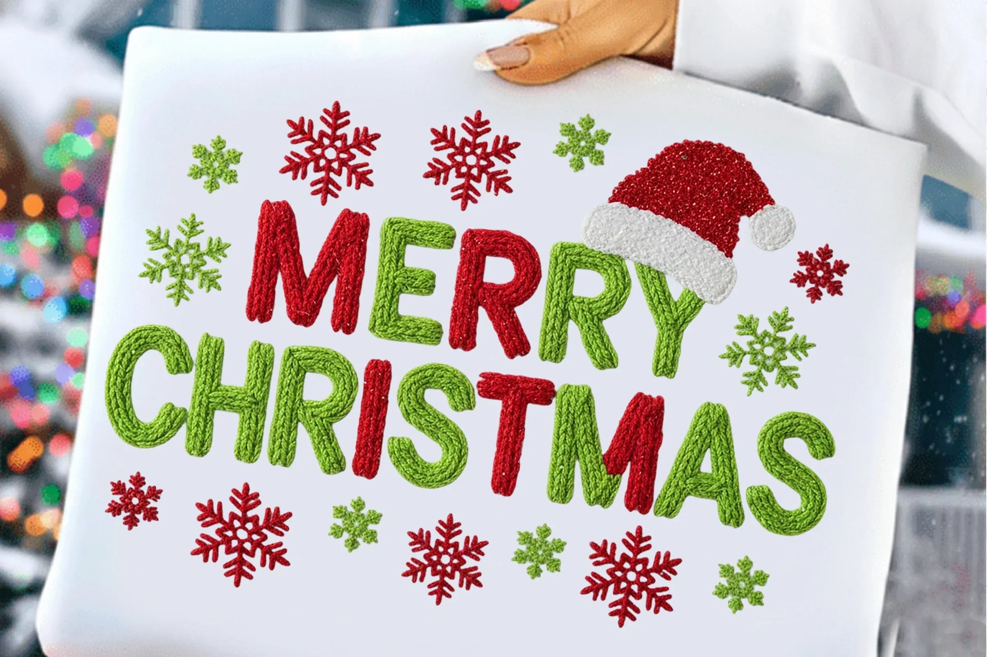 Merry Christmas Crochet Yarn Clipart Bundle - CraftNest - Digital Crafting and Art