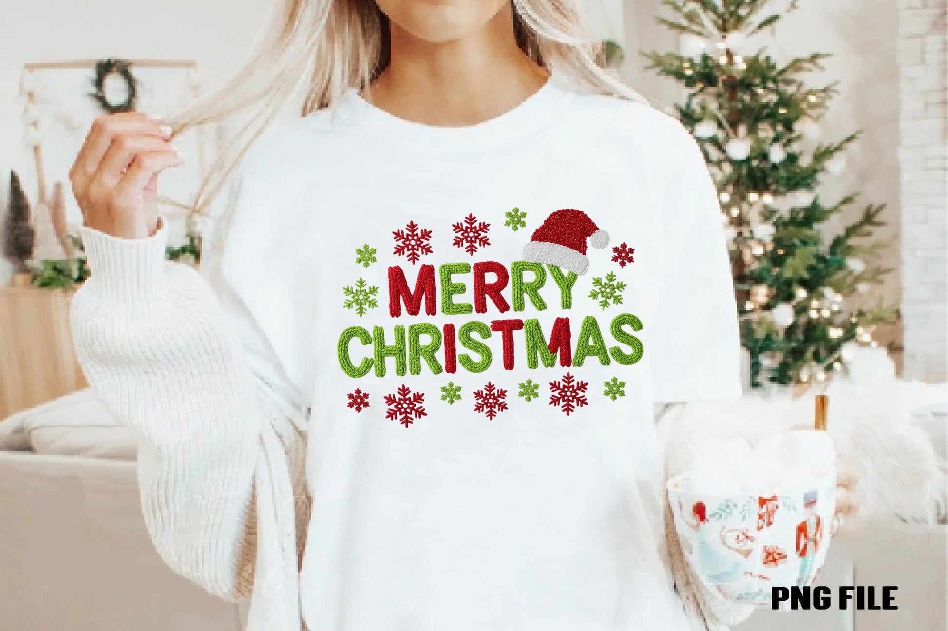 Merry Christmas Crochet Yarn Clipart Bundle - CraftNest - Digital Crafting and Art