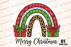 Merry Christmas Rainbow Clipart Bundle - CraftNest - Digital Crafting and Art