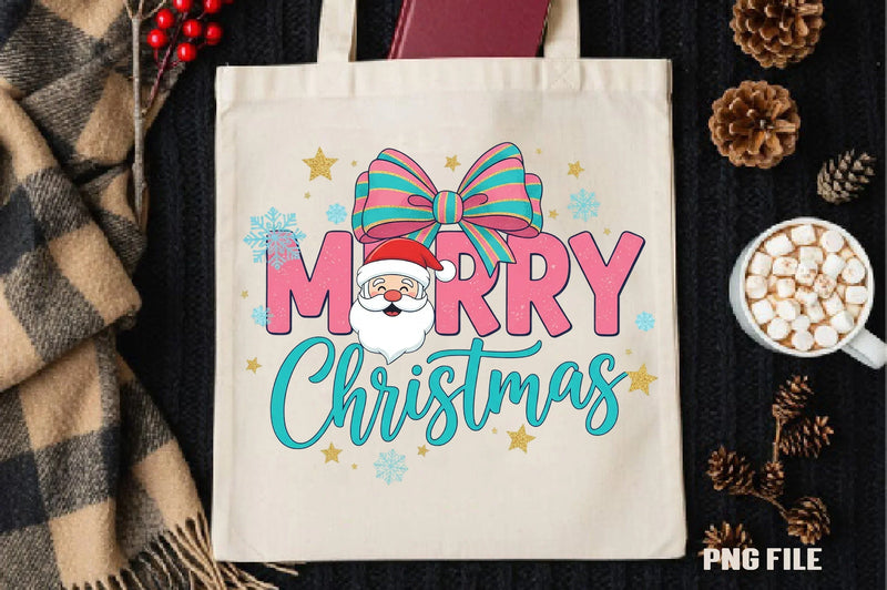 Merry Christmas Santa Bow Clipart Bundle - CraftNest - Digital Crafting and Art