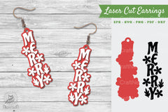 Merry Laser Cut Earrings SVG Bundle - CraftNest - Digital Crafting and Art