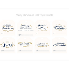 Merry Christmas Gift Tags SVG Bundle - CraftNest - Digital Crafting and Art