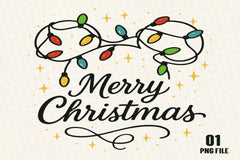 Merry Christmas Light Clipart Bundle - CraftNest - Digital Crafting and Art