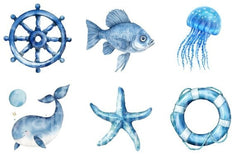 Minimalist Sea Clipart Bundle 67 - CraftNest - Digital Crafting and Art