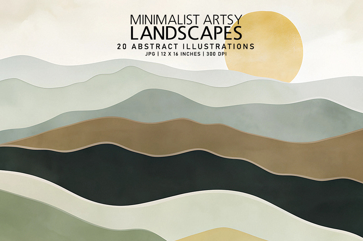 Minimalist Artsy Landscapes - Wall Art