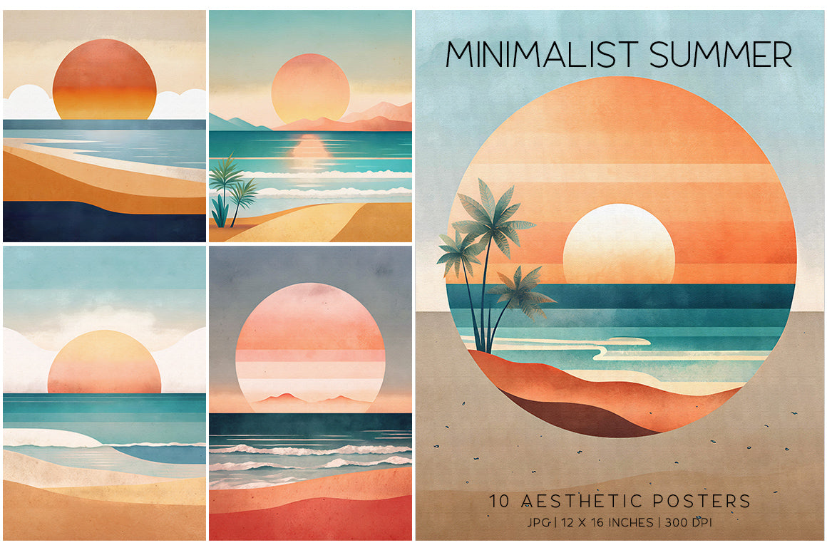 Minimalist Summer - Wall Art