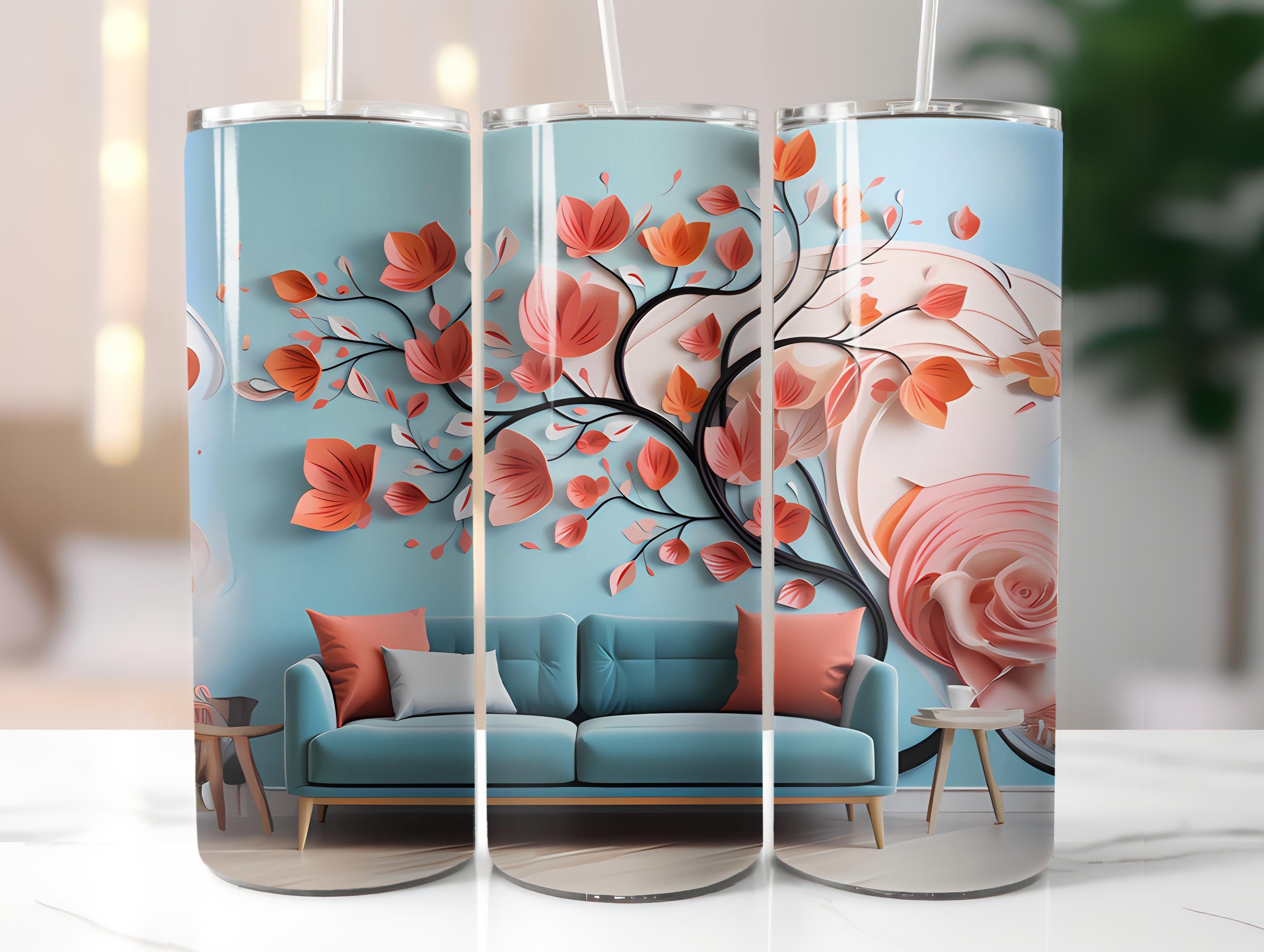 Minimalist Spring 3 Tumbler Wrap - CraftNest