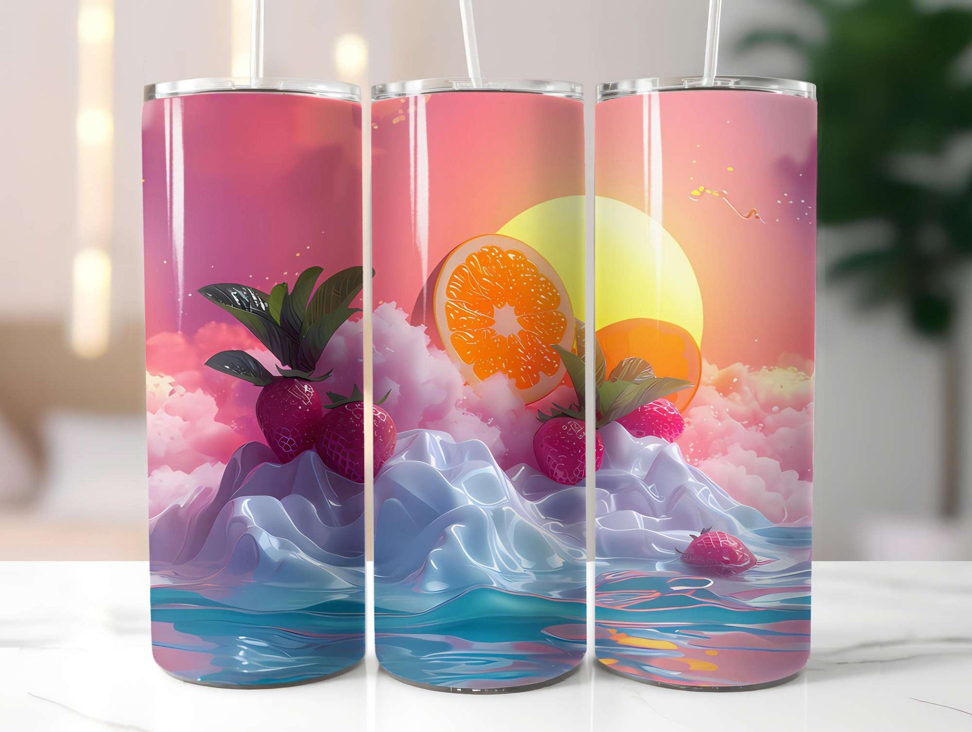 Minimalist Summer 5 Tumbler Wrap - CraftNest - Digital Crafting and Art