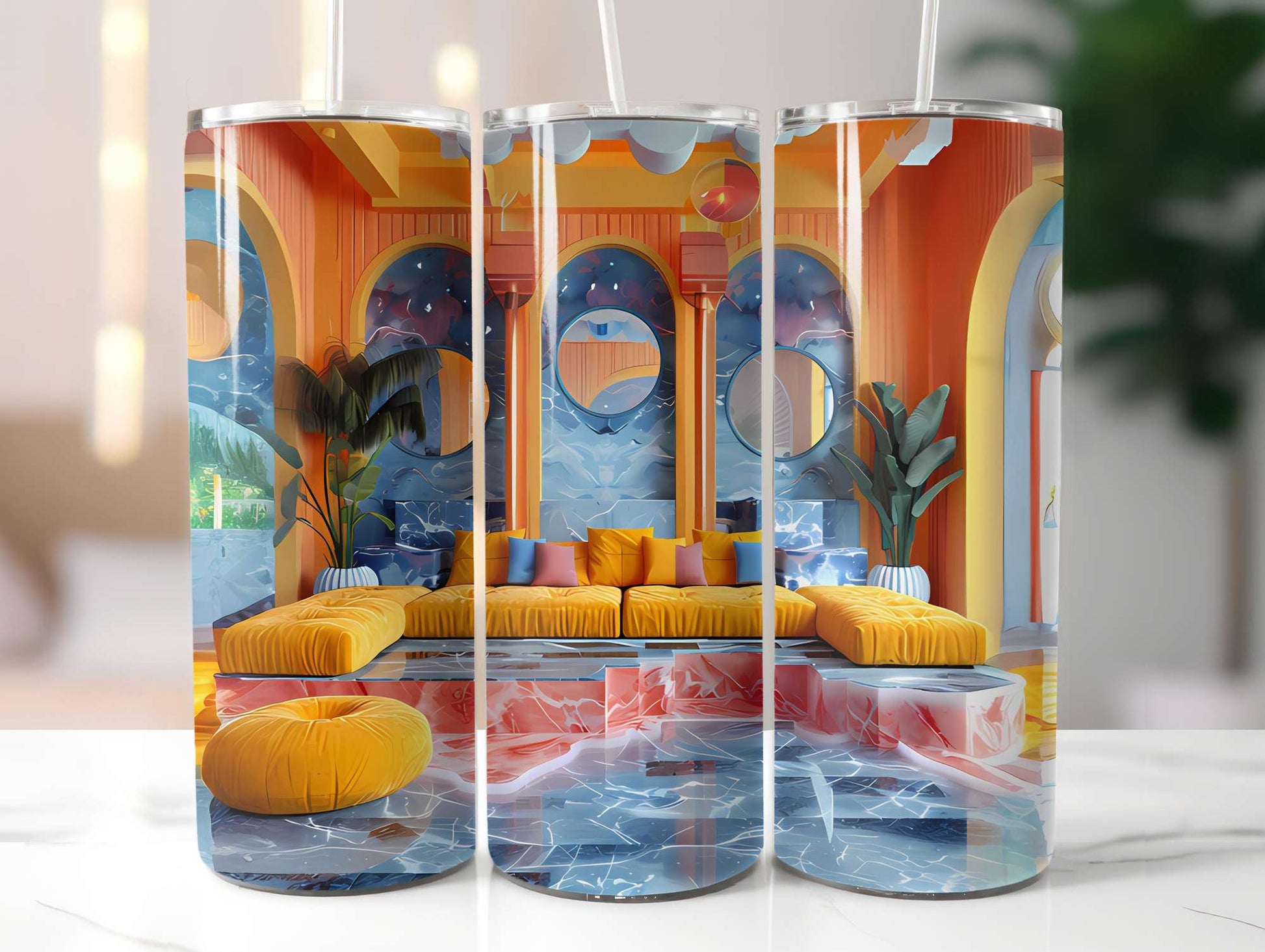 Minimalist Summer 1 Tumbler Wrap - CraftNest - Digital Crafting and Art