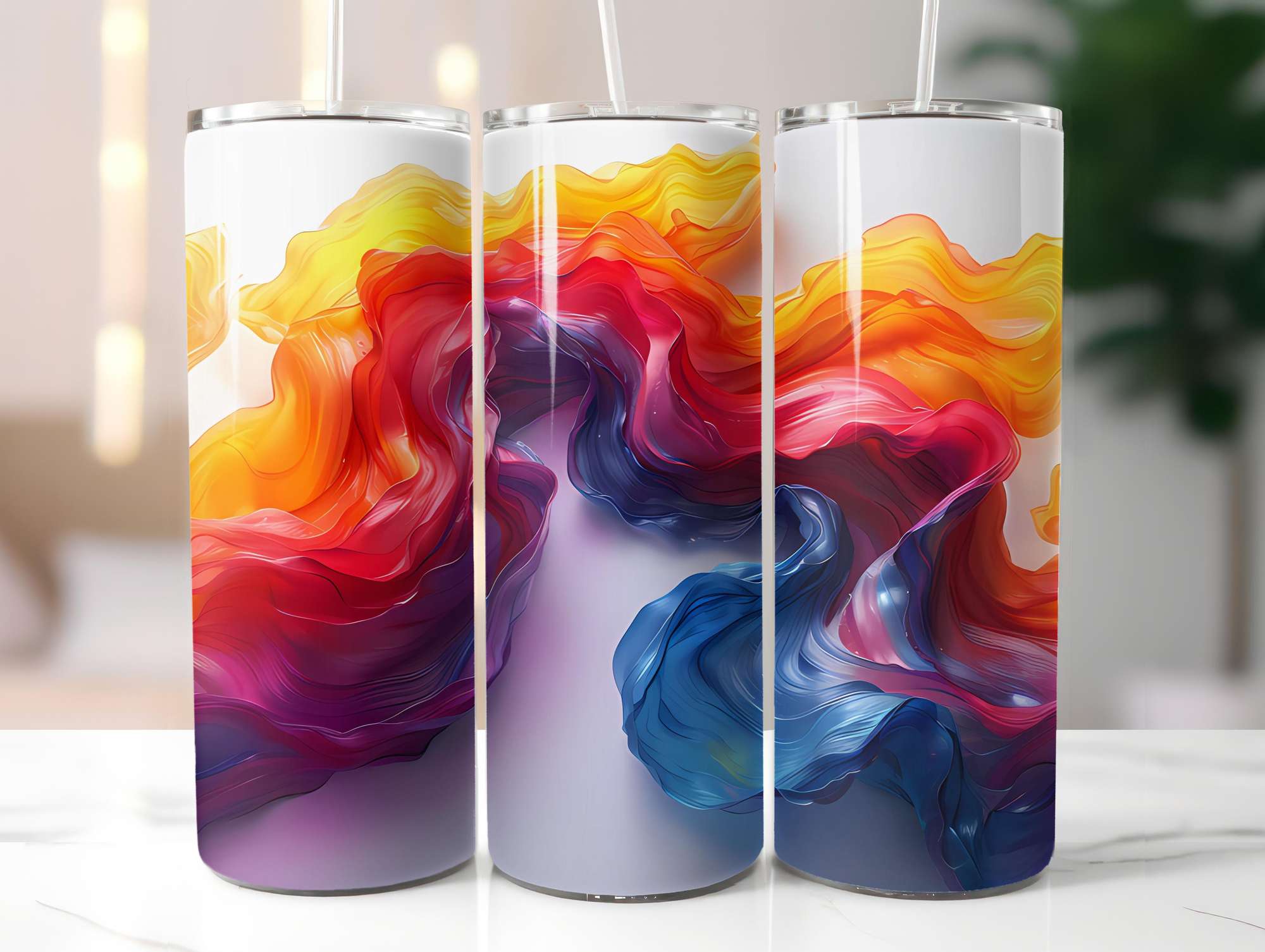 Minimalist Summer 3 Tumbler Wrap - CraftNest - Digital Crafting and Art