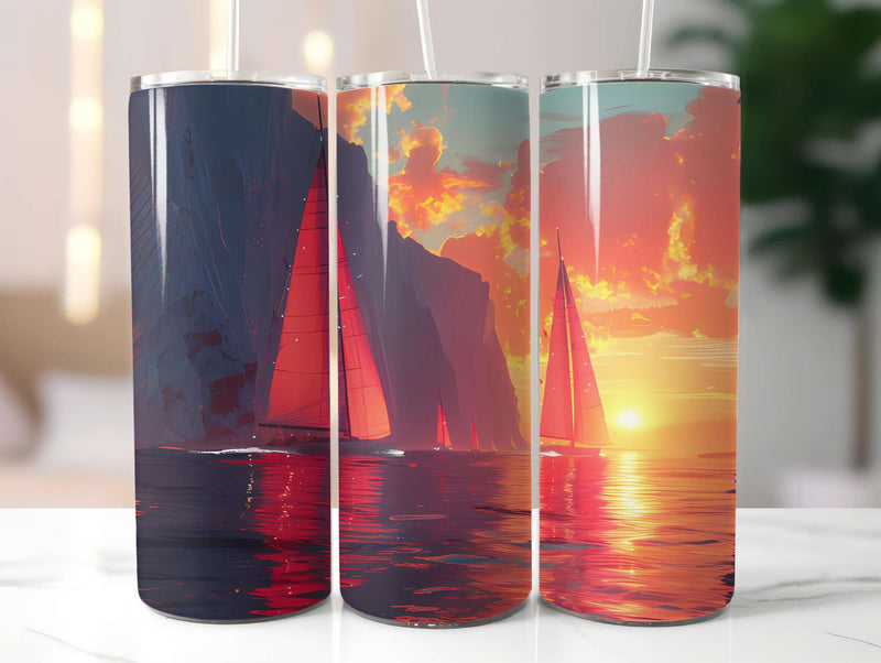 Minimalist Summer 2 Tumbler Wrap - CraftNest - Digital Crafting and Art