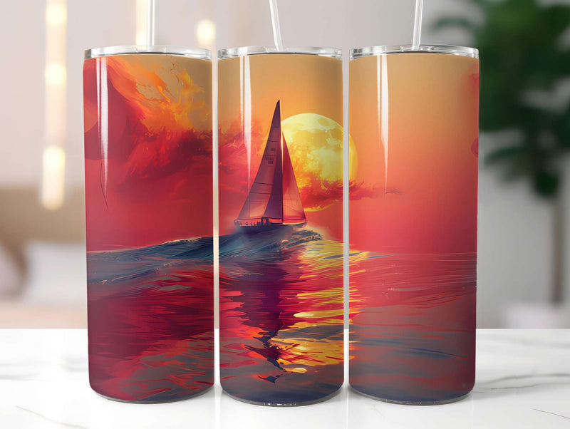 Minimalist Summer 2 Tumbler Wrap - CraftNest - Digital Crafting and Art