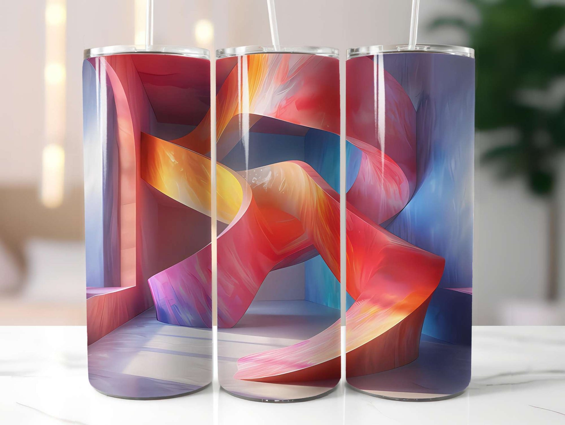 Minimalist Summer 4 Tumbler Wrap - CraftNest - Digital Crafting and Art