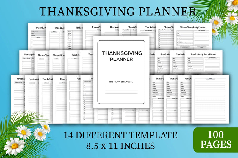 Thanksgiving Planner - CraftNest - Digital Crafting and Art