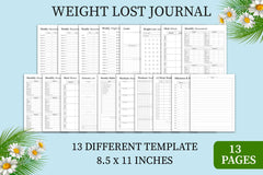 Weight Loss Planner - CraftNest - Digital Crafting and Art