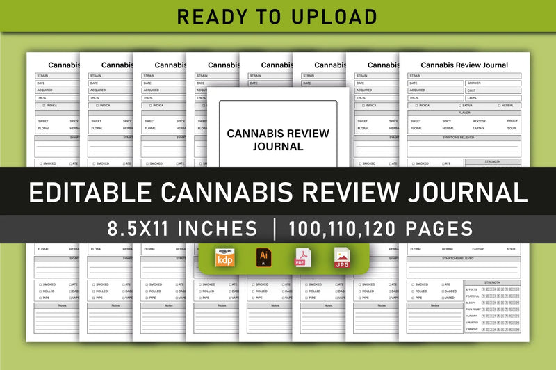 Cannabis Review Planner - CraftNest - Digital Crafting and Art