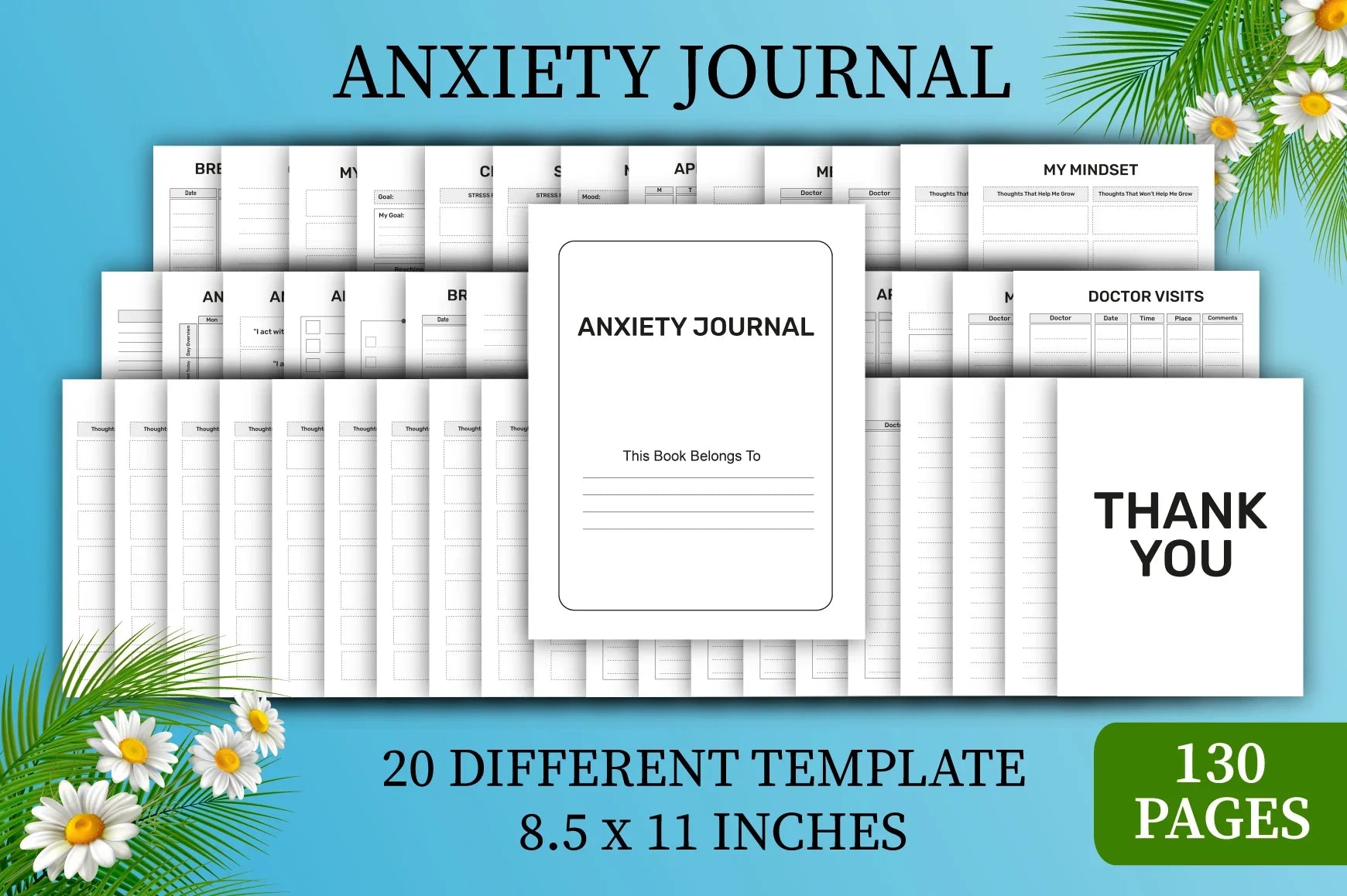 Anxiety Planner Journal Bundle - CraftNest - Digital Crafting and Art