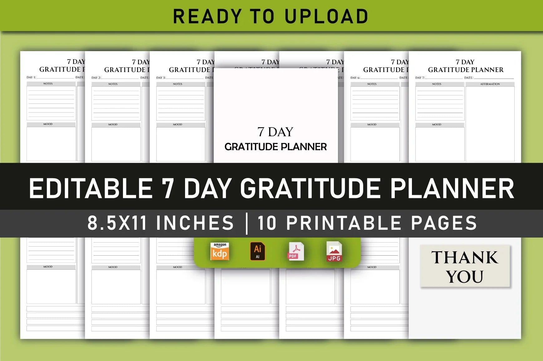 Gratitude Planner Day  Bundle - CraftNest - Digital Crafting and Art