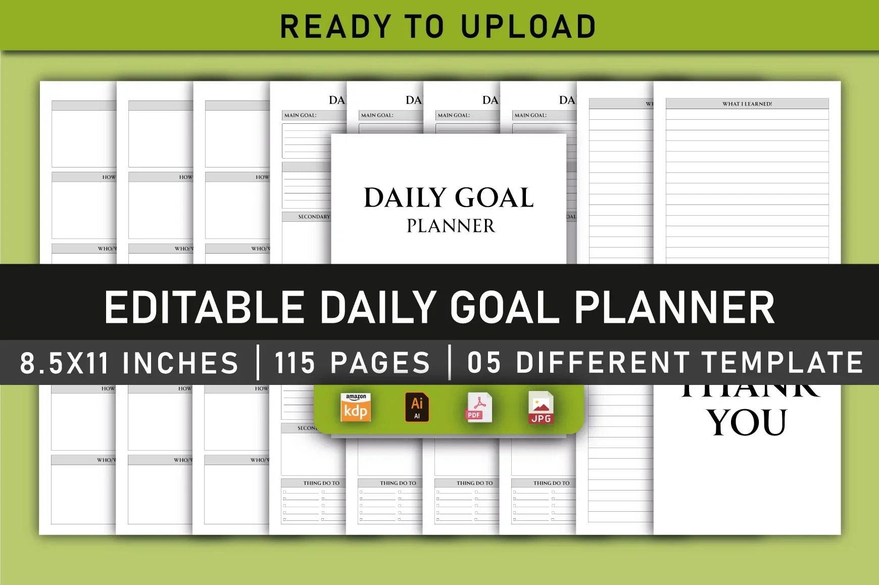 Daily Goal Planner  Bundle - CraftNest - Digital Crafting and Art