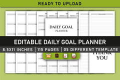 Daily Goal Planner  Bundle - CraftNest - Digital Crafting and Art