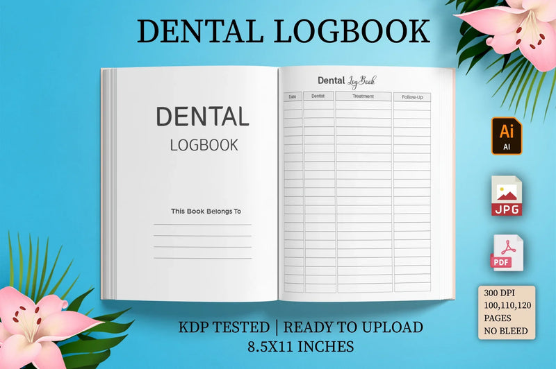 Dental Logbook Planner - CraftNest - Digital Crafting and Art