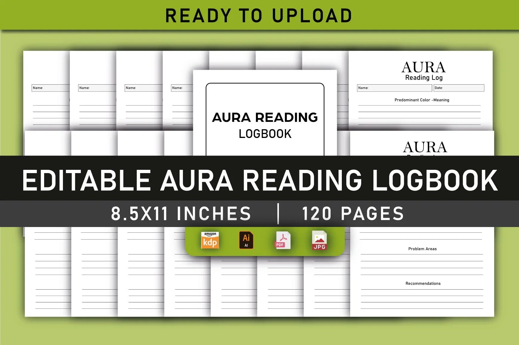 Aura Reading Logbook Planner - CraftNest - Digital Crafting and Art