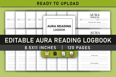 Aura Reading Logbook Planner - CraftNest - Digital Crafting and Art