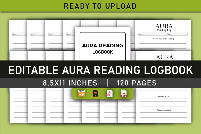 Aura Reading Logbook Planner - CraftNest - Digital Crafting and Art
