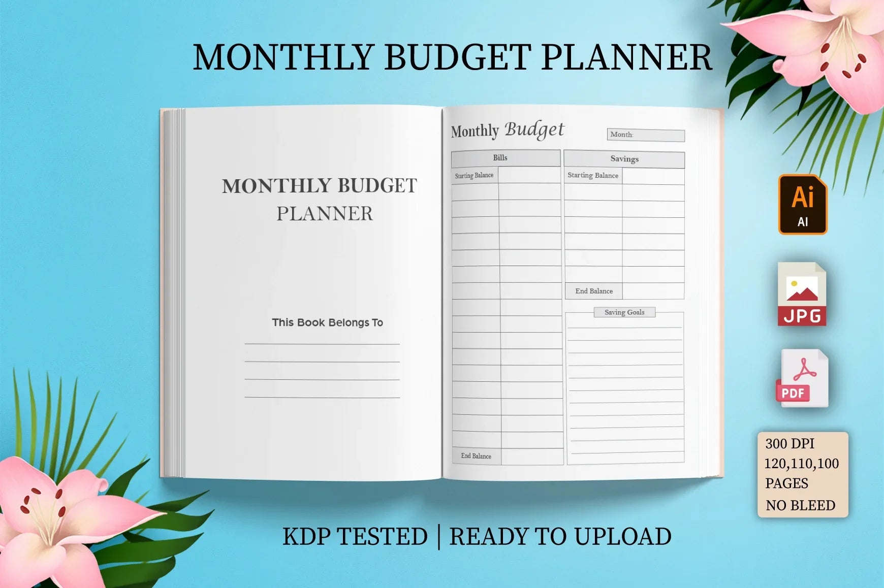 Monthly Budget Planner  Bundle - CraftNest - Digital Crafting and Art