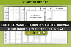 Manifestation Dream Life Planner Bundle - CraftNest - Digital Crafting and Art