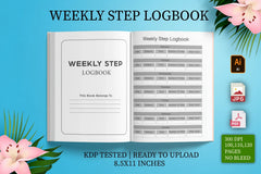 Weekly Step Logbook Planner - CraftNest - Digital Crafting and Art