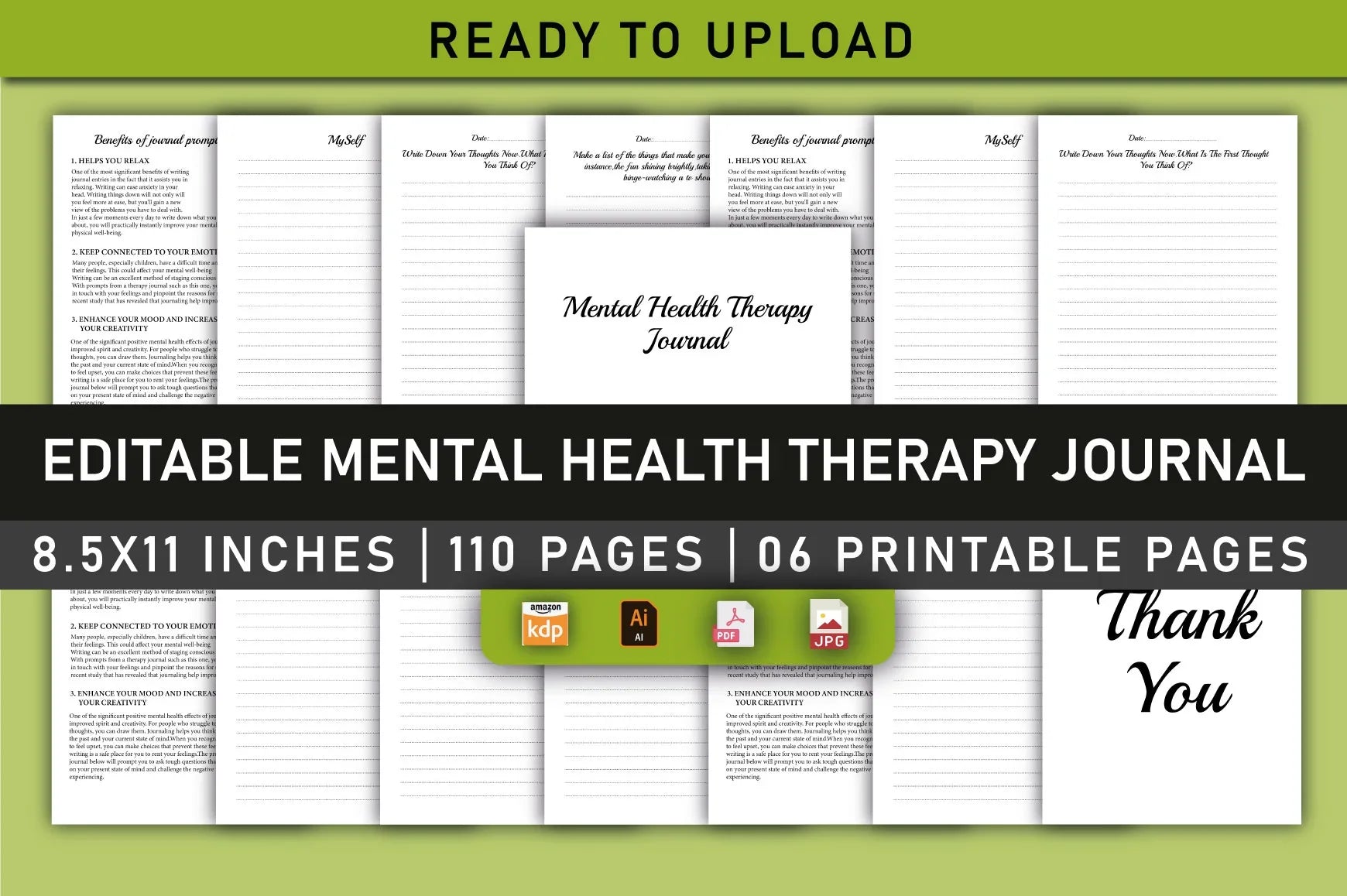 Mental Health Therapy Planner - CraftNest - Digital Crafting and Art