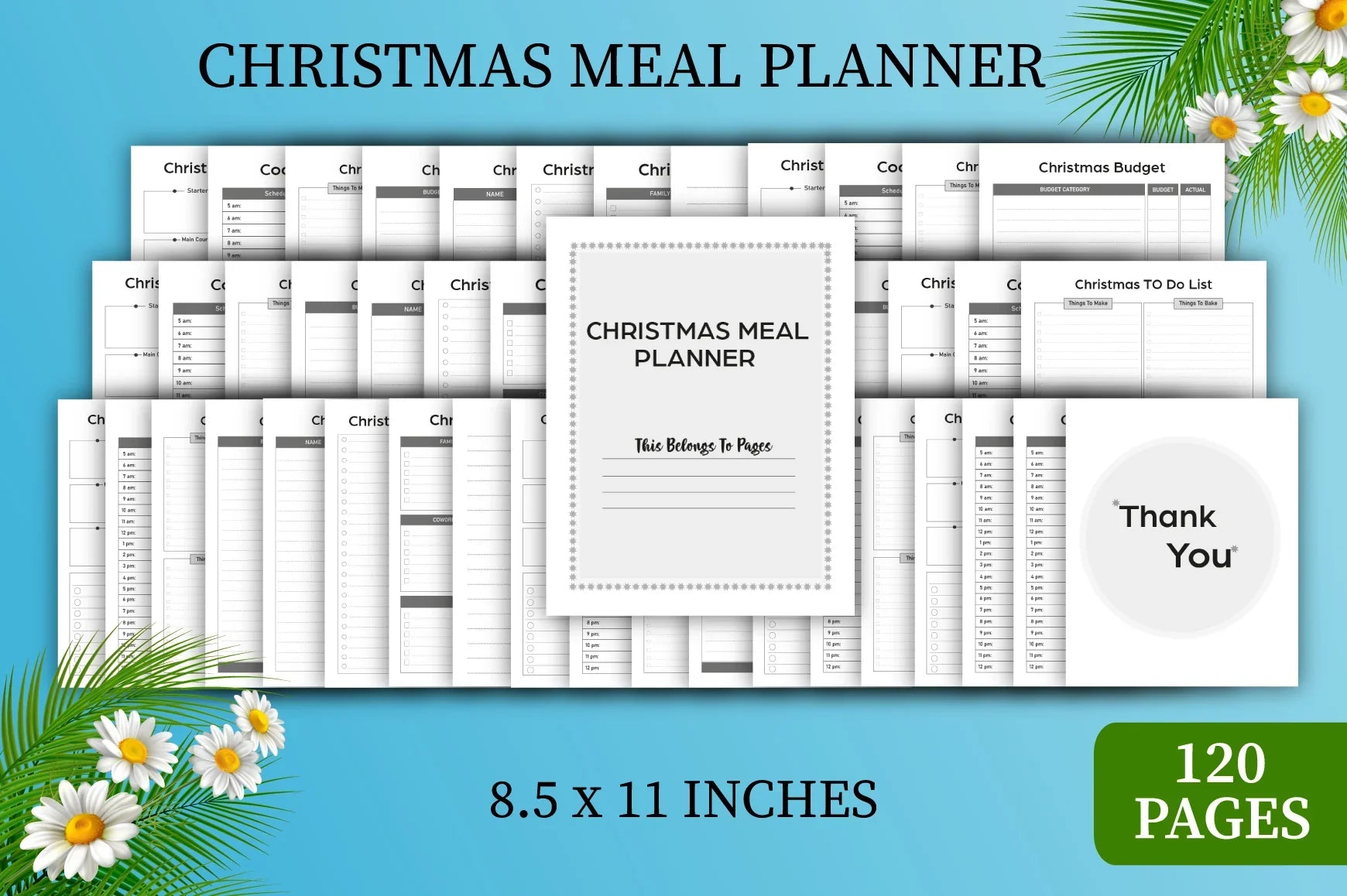 Christmas Meal Planner  Bundle - CraftNest - Digital Crafting and Art