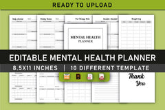 Mental Health Planner Bundle - CraftNest - Digital Crafting and Art