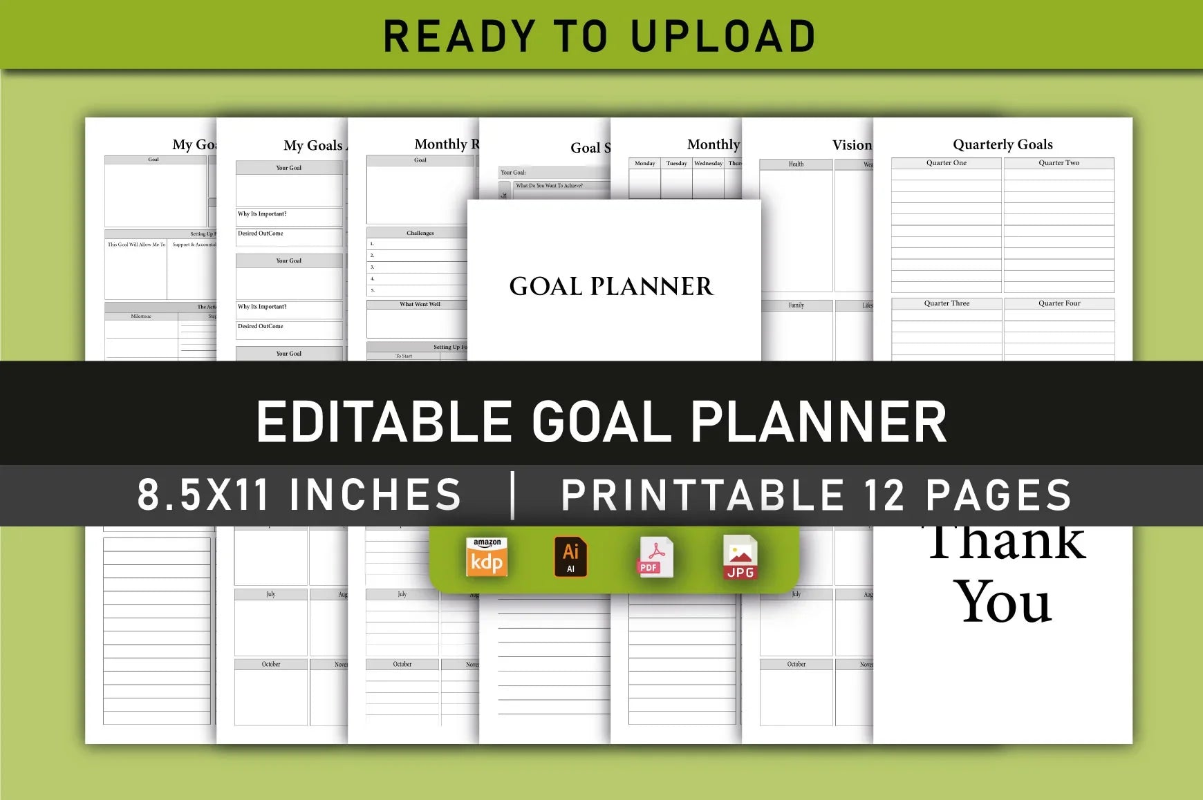 Goal Planner  Bundle - CraftNest - Digital Crafting and Art