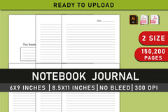 Notebook Journal - CraftNest - Digital Crafting and Art