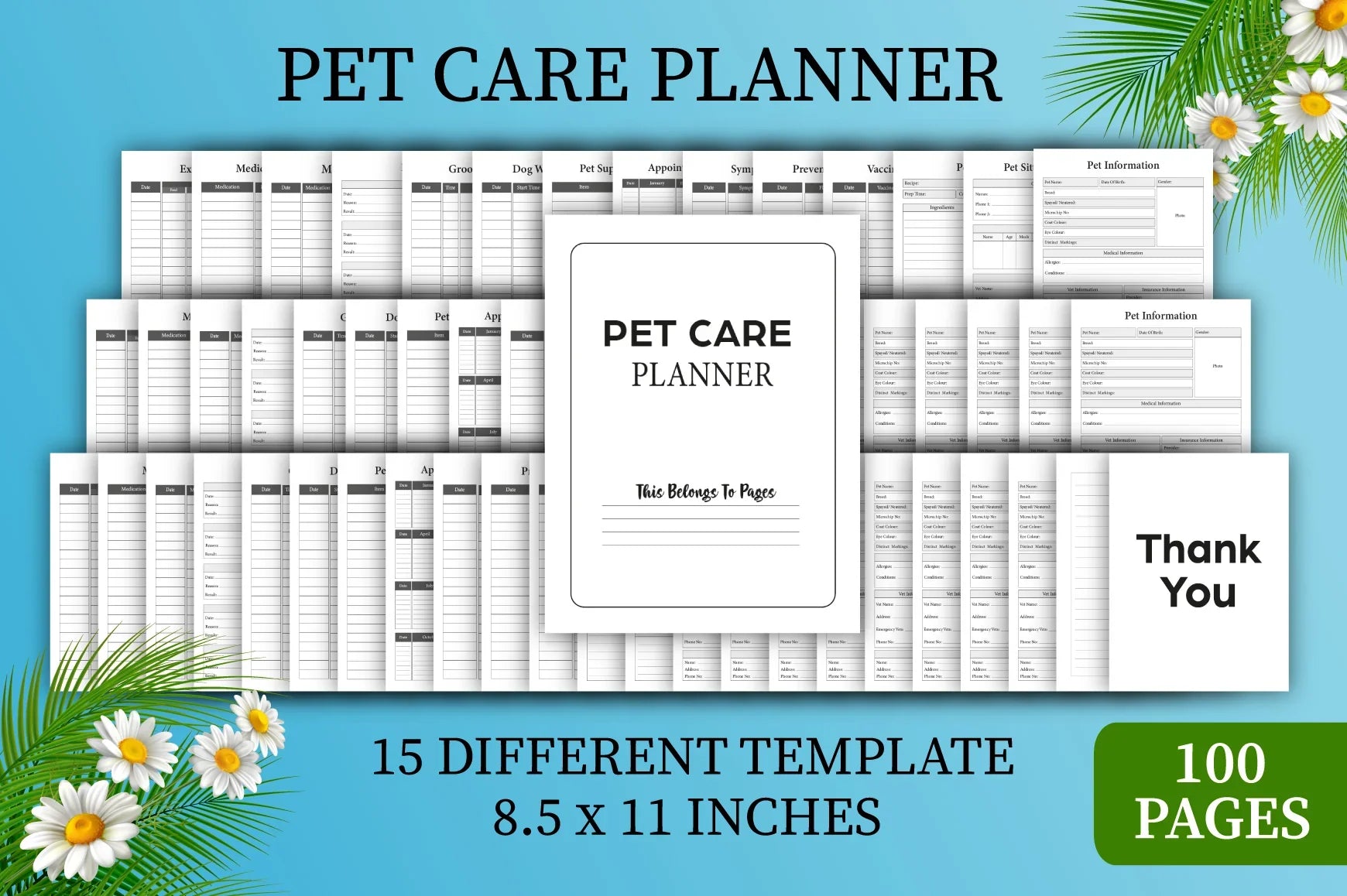 Pet Care Planner  Bundle - CraftNest - Digital Crafting and Art