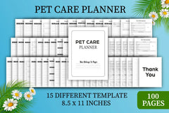 Pet Care Planner  Bundle - CraftNest - Digital Crafting and Art