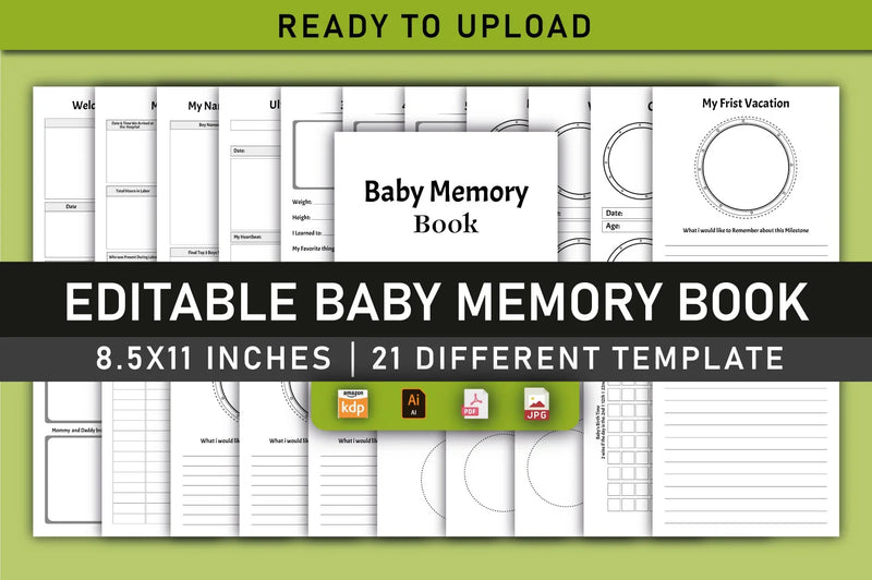 Baby Memory Book Planner - CraftNest - Digital Crafting and Art
