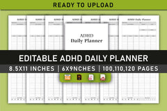 ADHD Daily Planner Bundle - CraftNest - Digital Crafting and Art