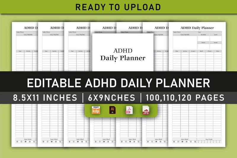 ADHD Daily Planner Bundle - CraftNest - Digital Crafting and Art
