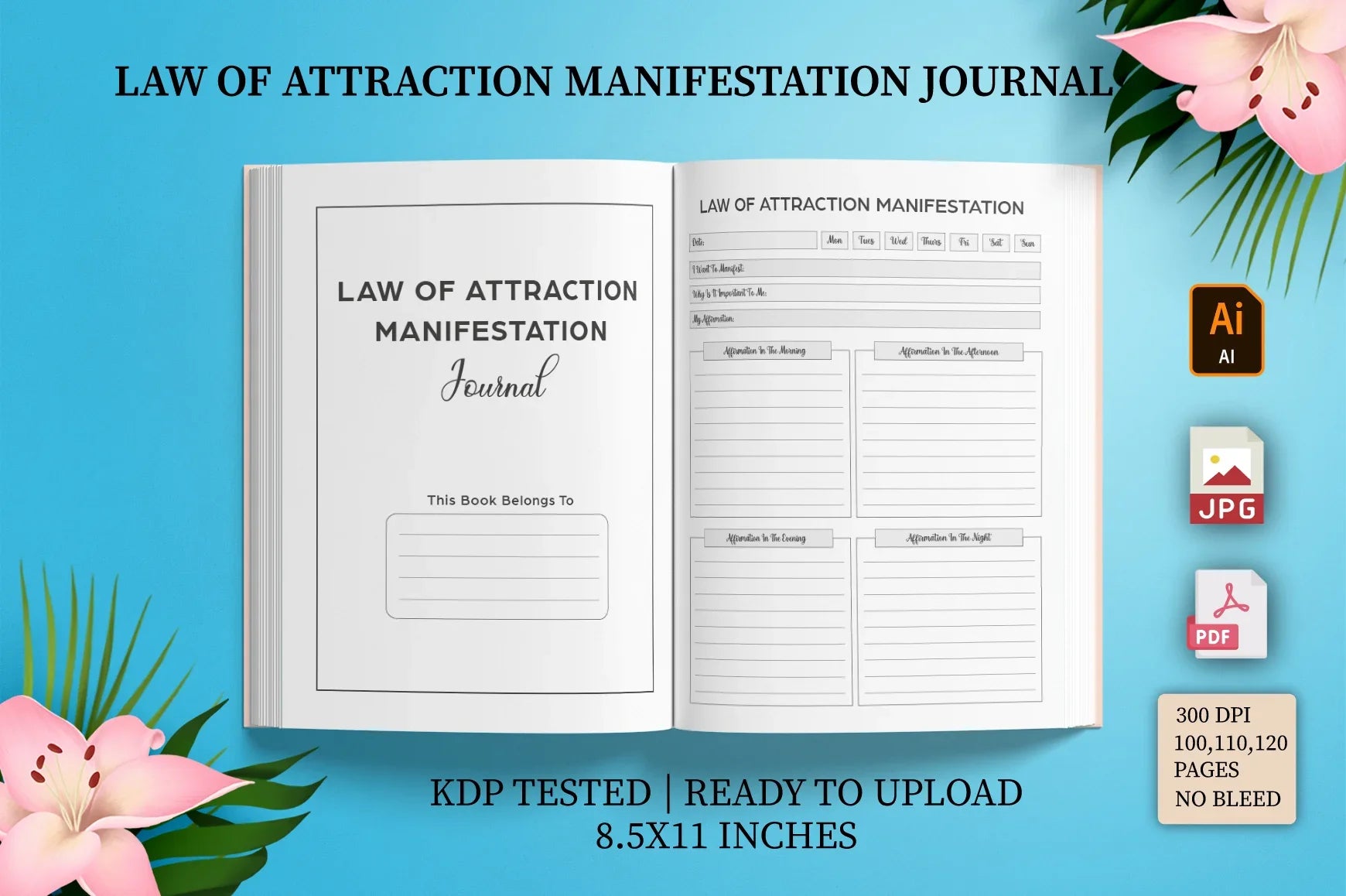 Law of Attraction Manifestation Planner - CraftNest - Digital Crafting and Art