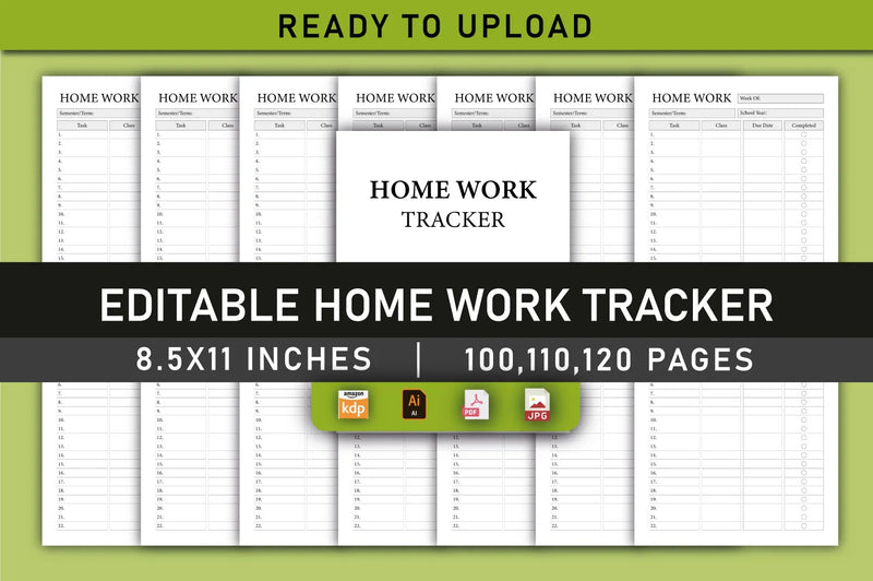 Home Work Tracker Planner  Bundle - CraftNest - Digital Crafting and Art
