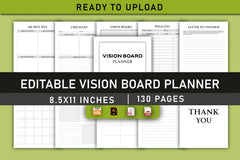 Vision Board Planner - CraftNest - Digital Crafting and Art