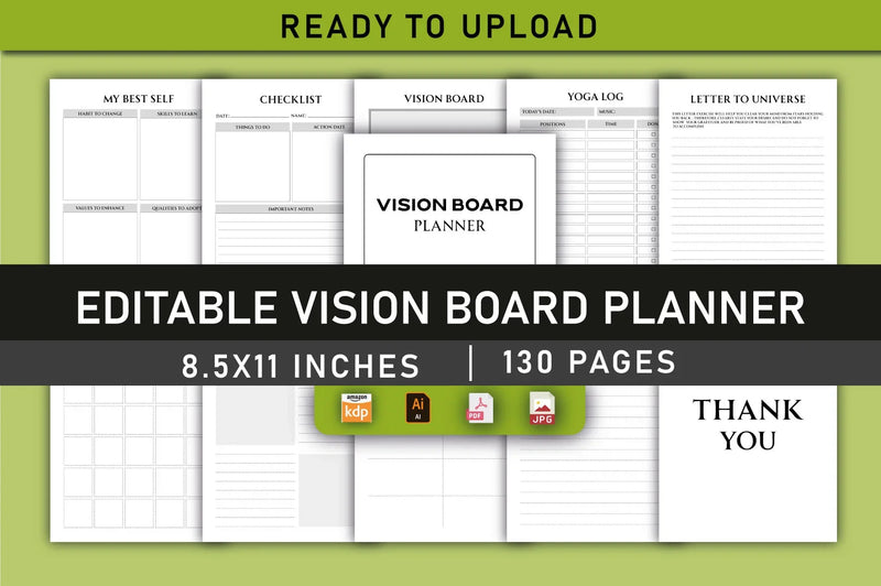 Vision Board Planner - CraftNest - Digital Crafting and Art