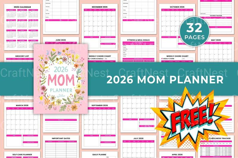 Ultimate Mom Planner for Busy Schedules - CraftNest - Digital Crafting and Art