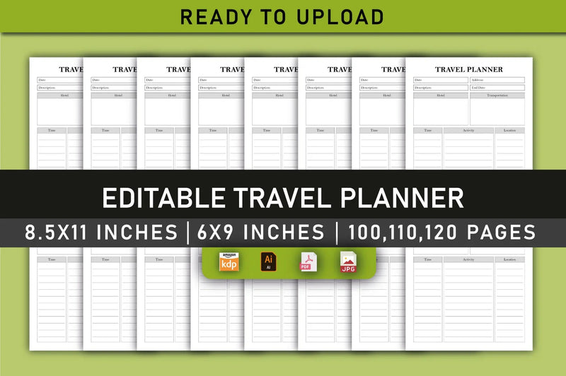 Travel Planner  Bundle - CraftNest - Digital Crafting and Art