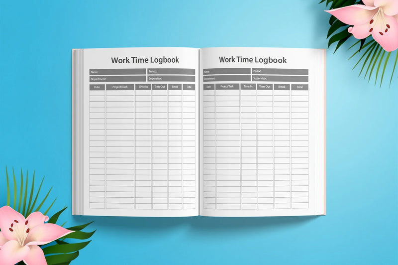 Work Time Tracker Planner  Bundle - CraftNest - Digital Crafting and Art